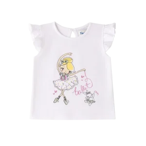 Camiseta Ballet Blanca Bebé