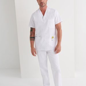 Casaca Sanitaria Cab Cuello V Manga Montada Confort Fit