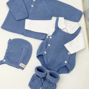 Conjunto peto azul francia (3 prendas)