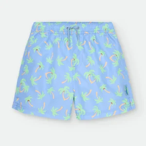 Bañador Palmeras Azul Niño