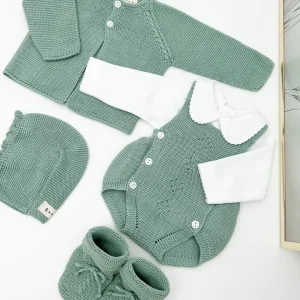 Conjunto peto verde mint (3 prendas)