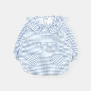 Conjunto vichy azul francia (2 prendas)