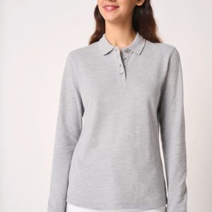 Polo punto piqué LSL mujer