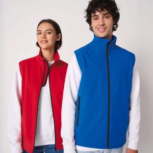 Chaleco softshell de 2 capas unisex