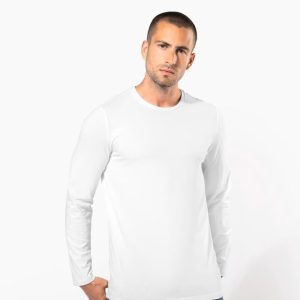 Camiseta con elastano manga larga hombre