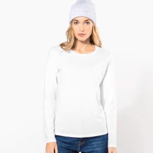 Camiseta con elastano manga larga mujer