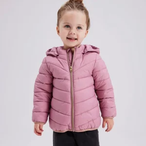 Chaqueta Acolchada Rosa Mini