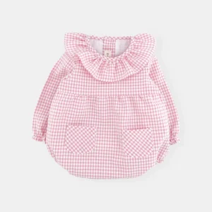Pelele vichy rosa