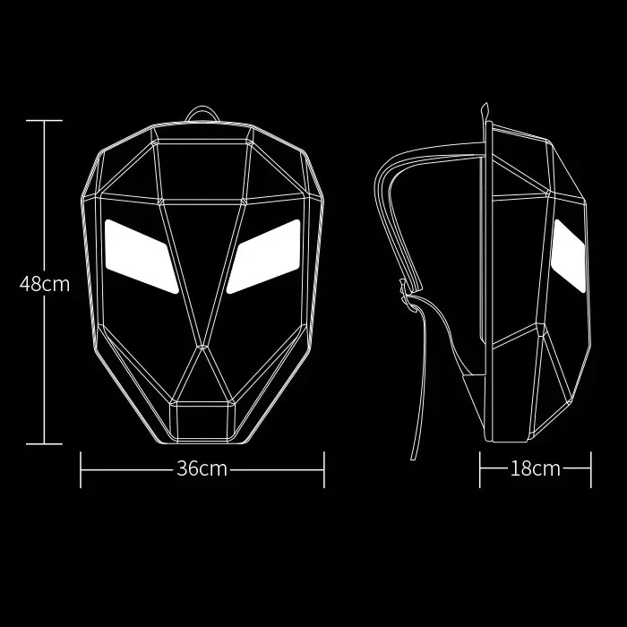 Sac à dos moto LED - Imagen 5