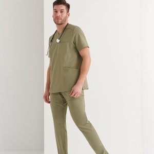 Casaca Sanitaria Cab Cuello V Regular Fit