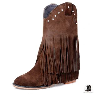 Botas camperas de ante para mujer