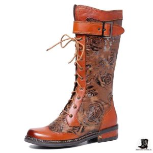 Botas Cowboy de Piel para Mujer