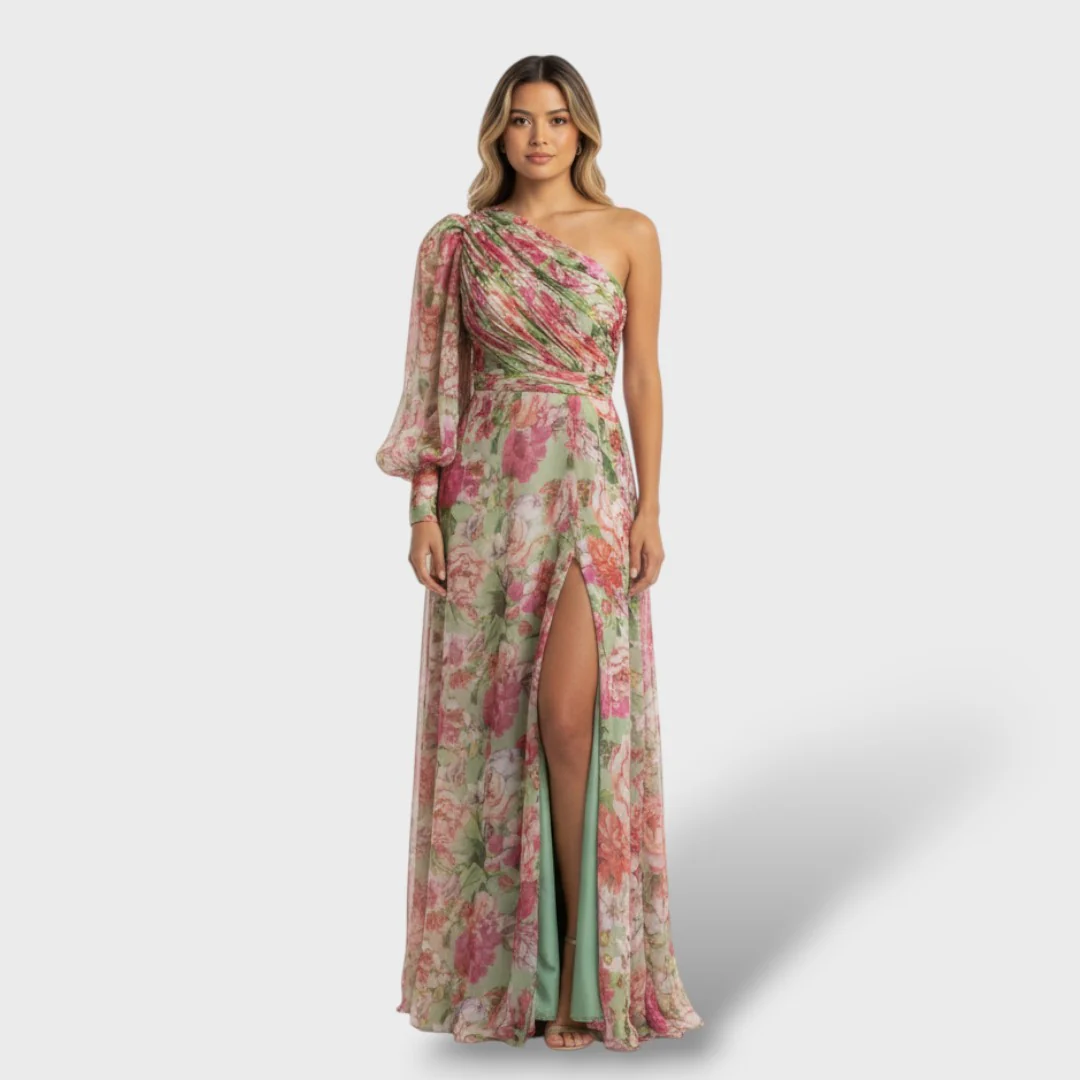 Vestido Asimétrico Floral Verano - Imagen 4