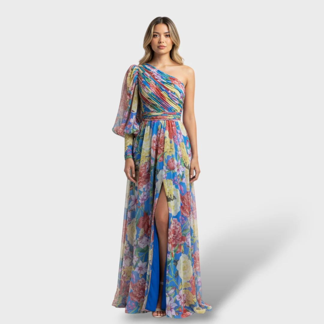 Vestido Asimétrico Floral Verano - Imagen 2
