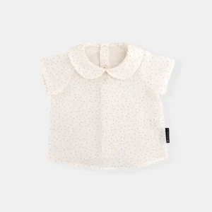 Camisa motitas beige