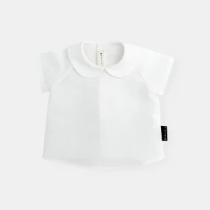 Camisa cuello bebé manga corta