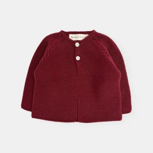 Chaqueta punto granate
