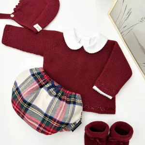 Conjunto andrew granate (3 prendas)