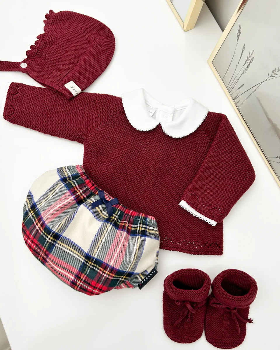 Conjunto andrew granate (3 prendas)