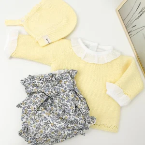 Conjunto flores amarillo (3 prendas)