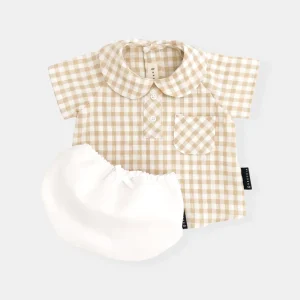 Vichy beige (2 prendas)