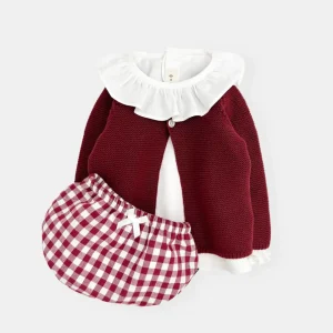 Conjunto granate volante (3 prendas)
