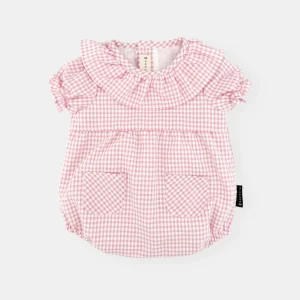 Conjunto vichy rosa palo (2 prendas)
