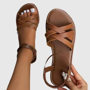 Sandalias planas elegantes para mujer