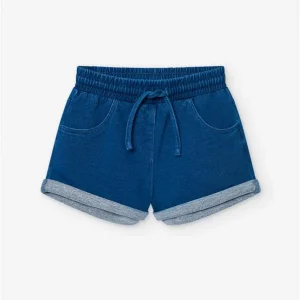 Short Goma Efecto Denim