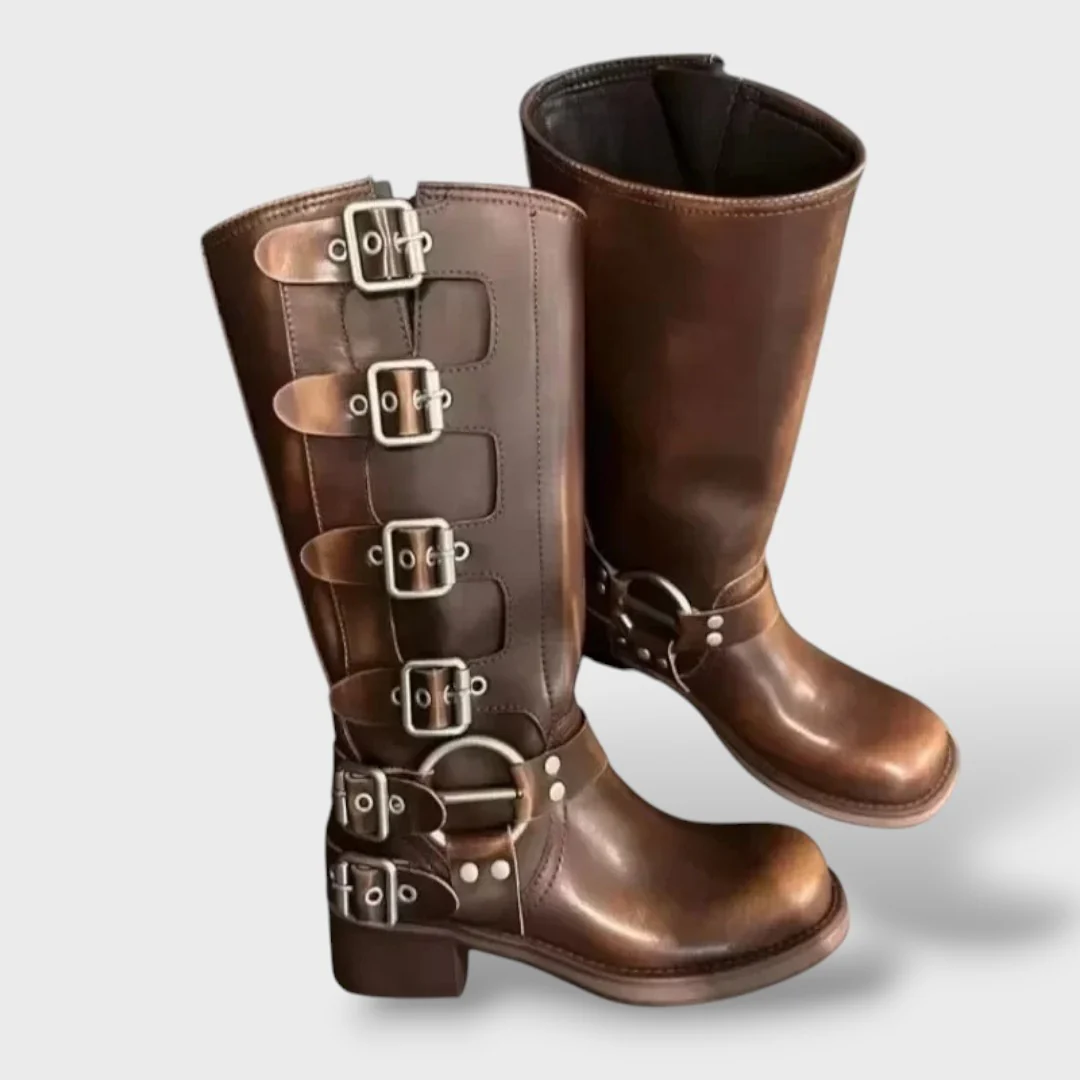 Botas Vintage de Cuero Mujer - Imagen 6