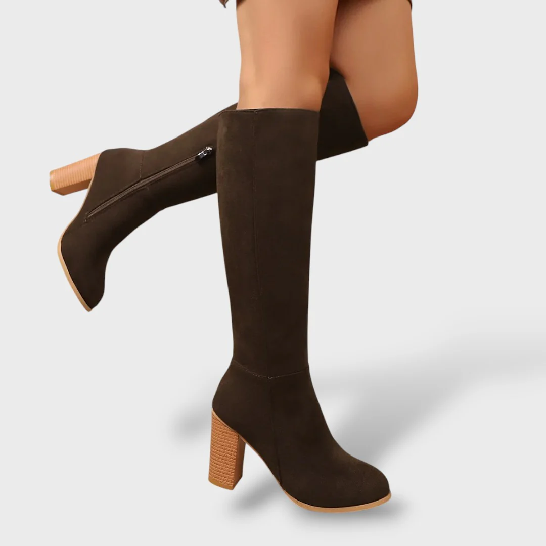 Botas Cowboy Mujer Ante Tacón Alto - Imagen 6