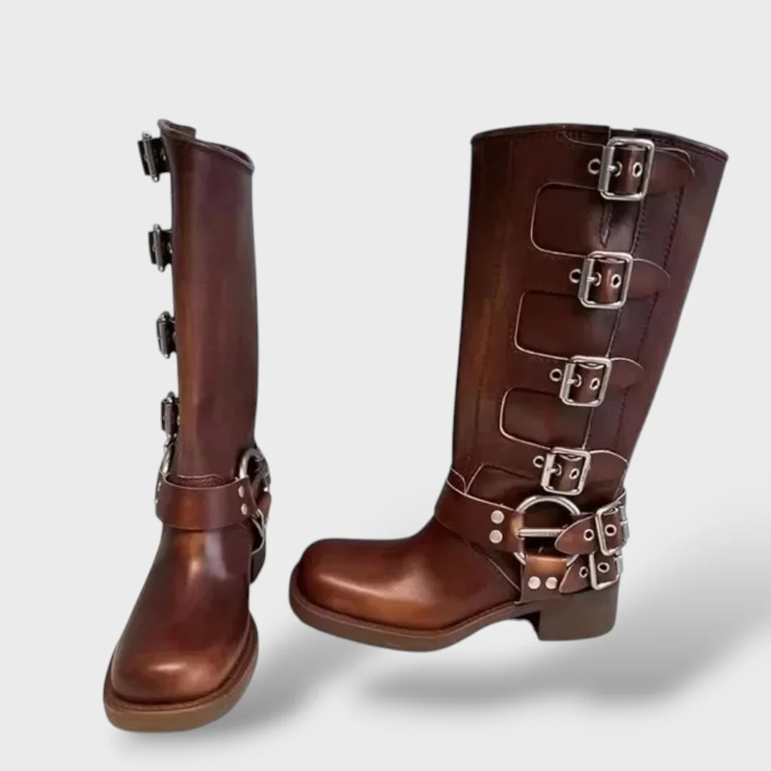 Botas Vintage de Cuero Mujer - Imagen 5