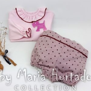 Conjunto camisa y braga estrellas rosa